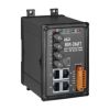 4-port 10/100 Mbps Ethernet with 2 fiber port Switch (Multi mode, ST connector) with metal caseICP DAS